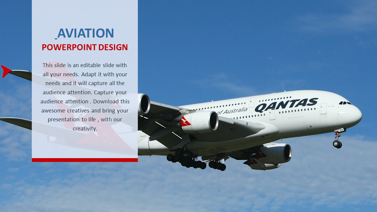 Aviation PowerPoint Design Template For Presentation