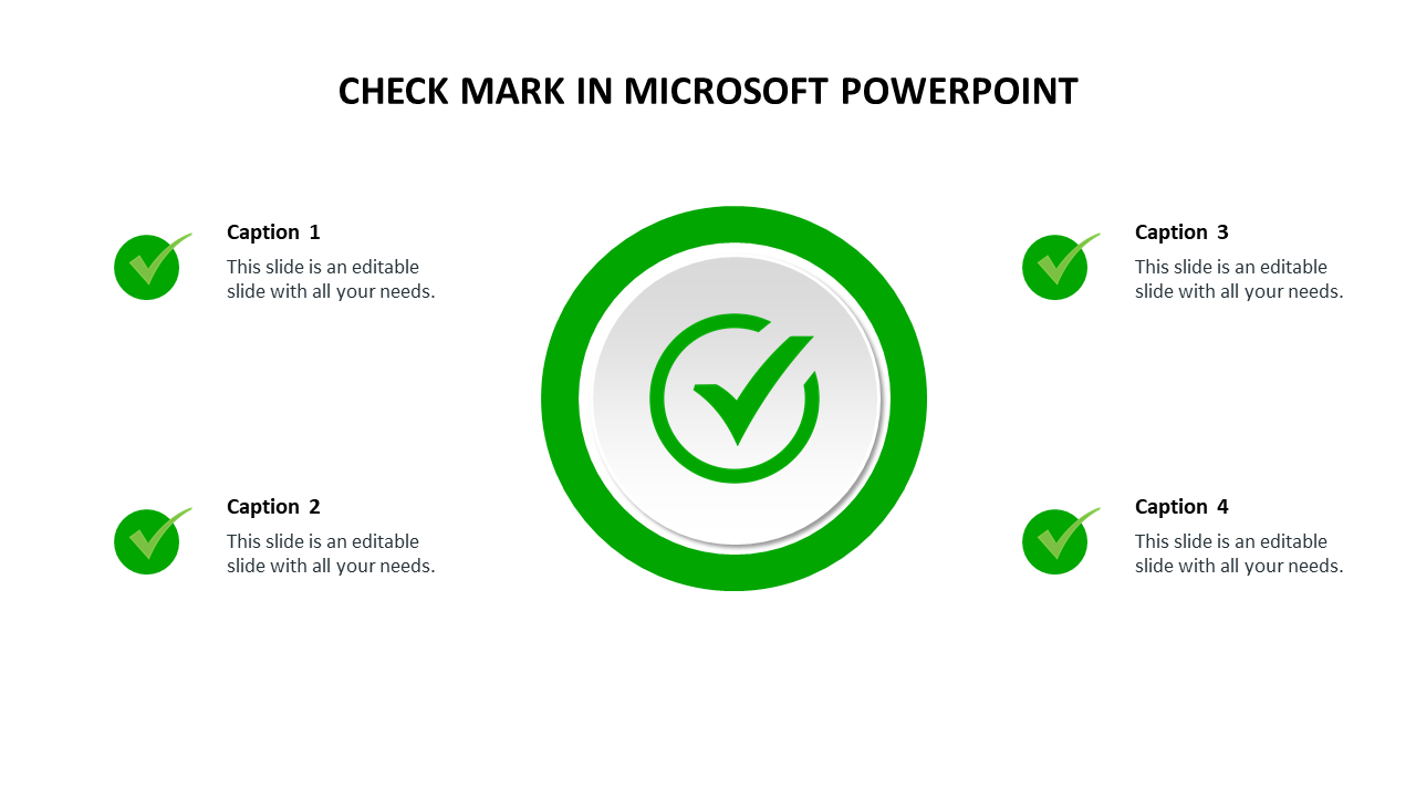 Best Check Mark In Microsoft PowerPoint Presentation