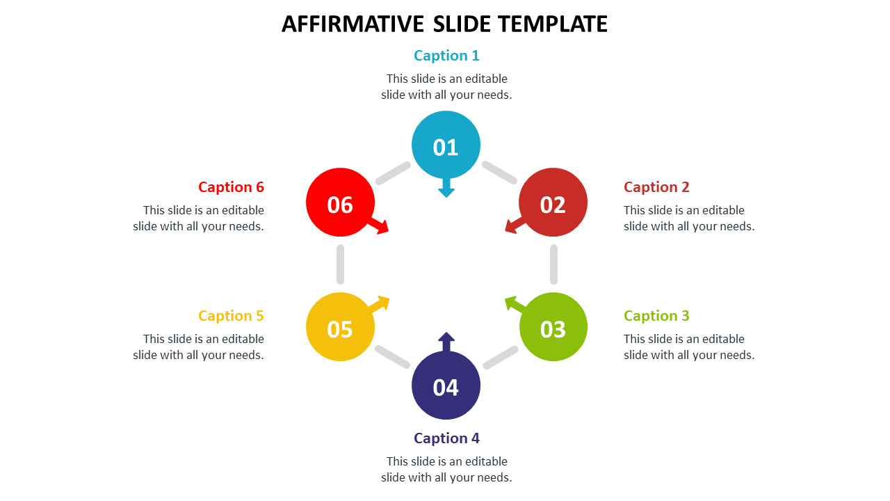 affirmative slide template design