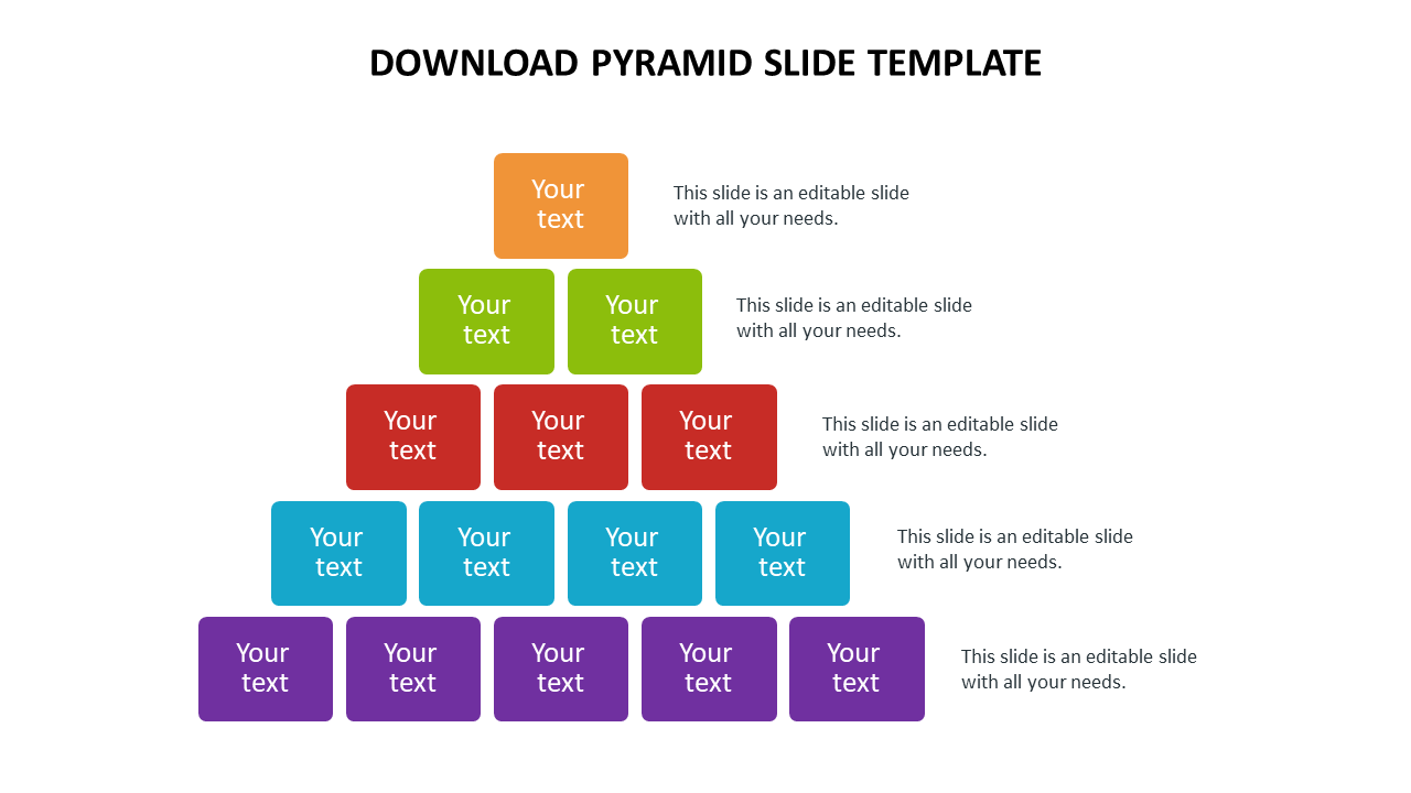 Download pyramid slide template strategy