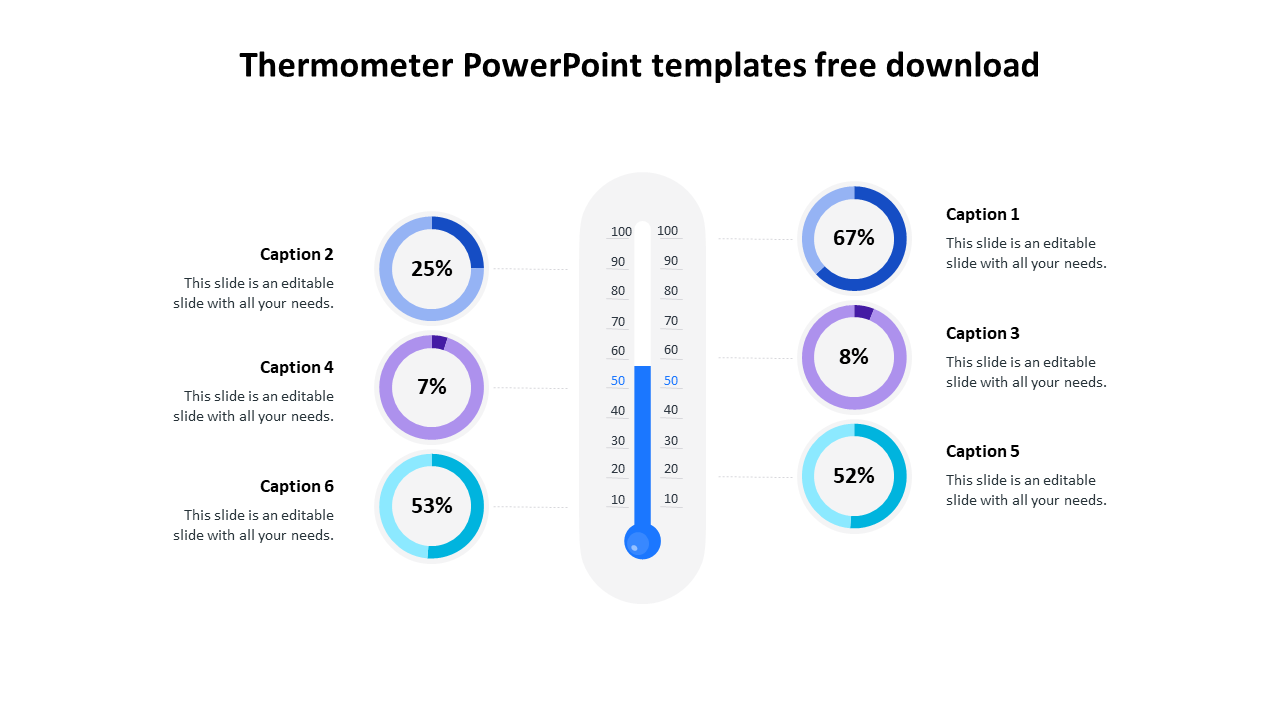 Innovative Thermometer PowerPoint Templates Free Download