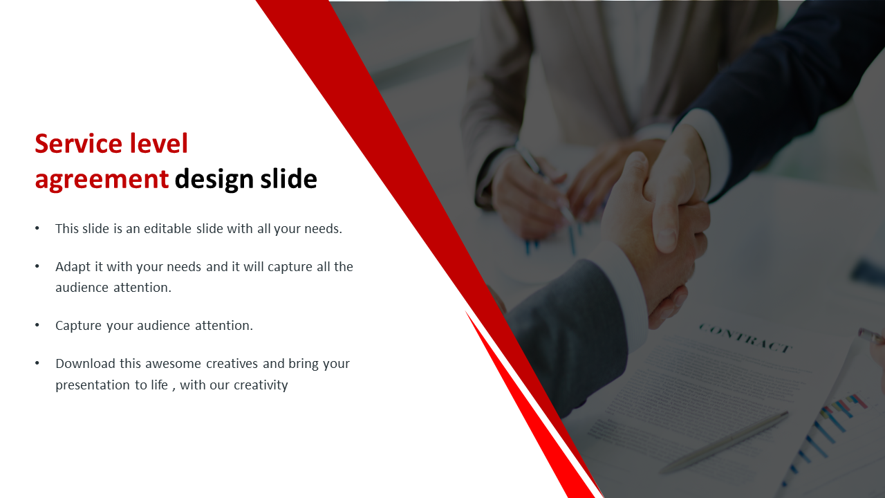 Use Service Level Agreement Design Slide Template PPT