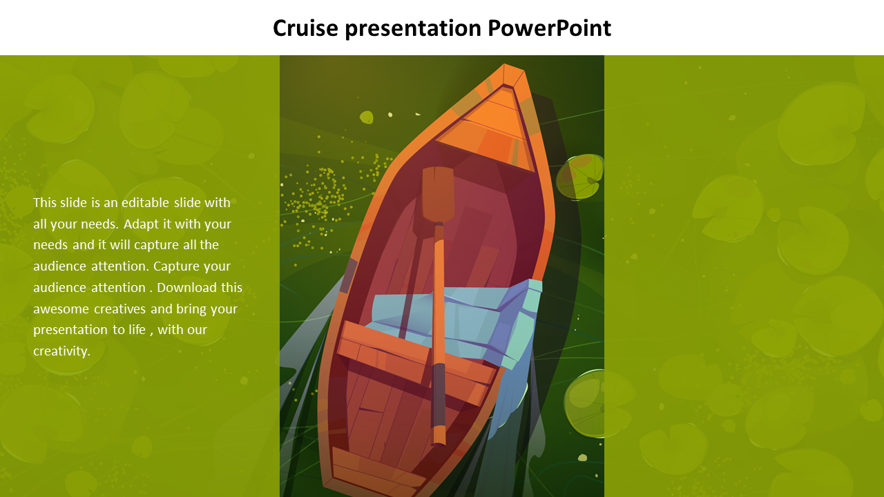 Stunning Cruise Presentation PowerPoint Template 