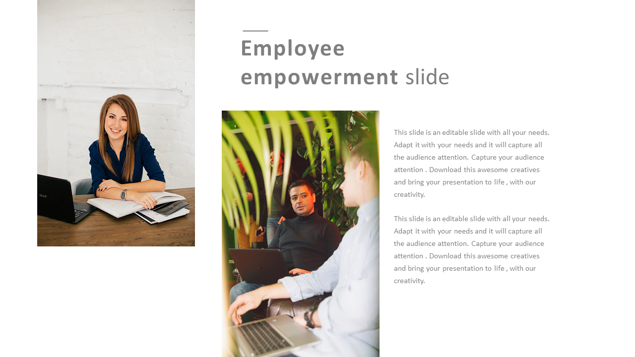 Elegant Employee Empowerment Slide Model Presentation