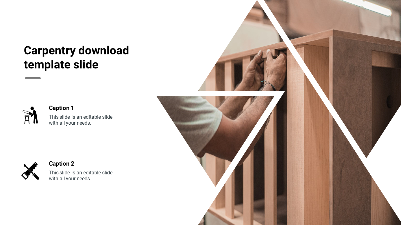 Amazing Carpentry Download Template Slide Layout