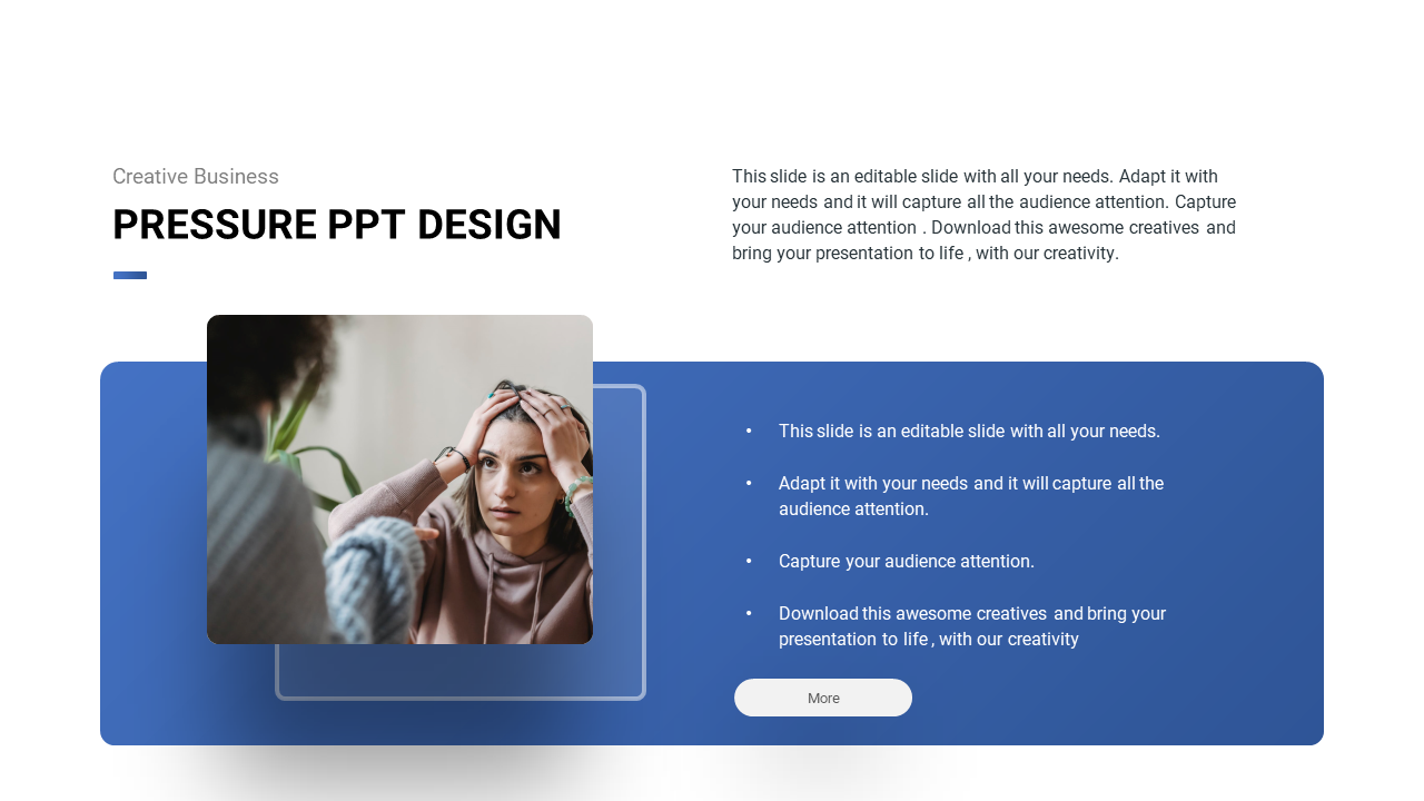 Pressure PPT design template