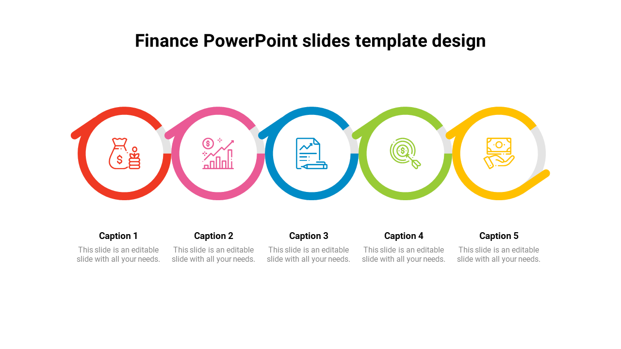 Usable finance PowerPoint slides template design 