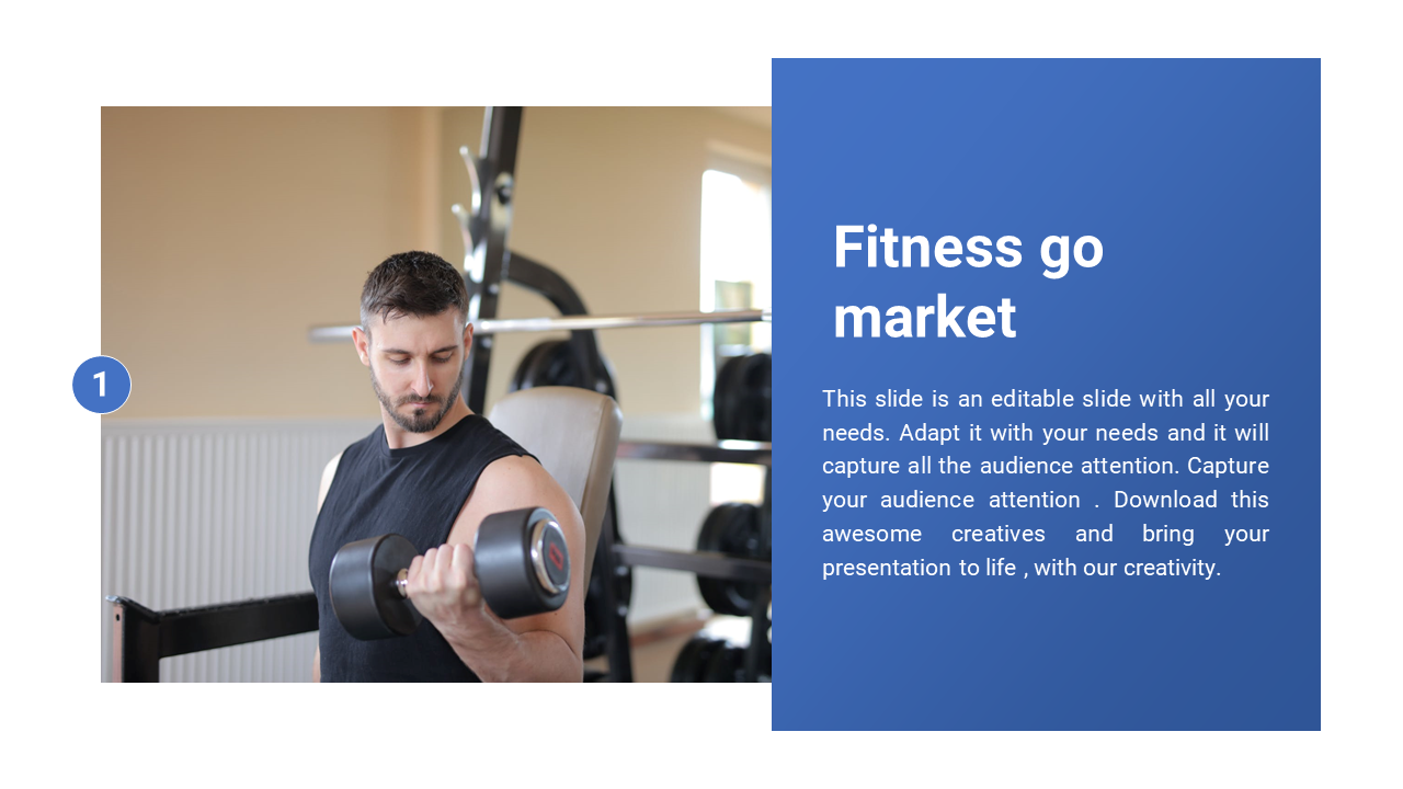 The best fitness go market Presentation template