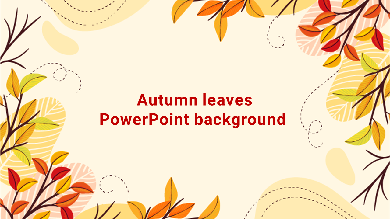 Get Modern Autumn Leaves PowerPoint Background Slides