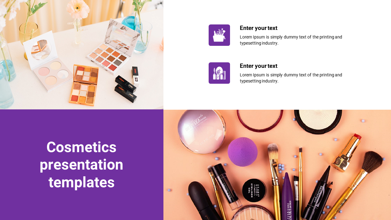 Creative Cosmetics Presentation Templates Design