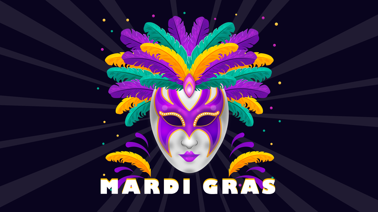 Mardi Gras Slide PowerPoint Presentation and Google Slides