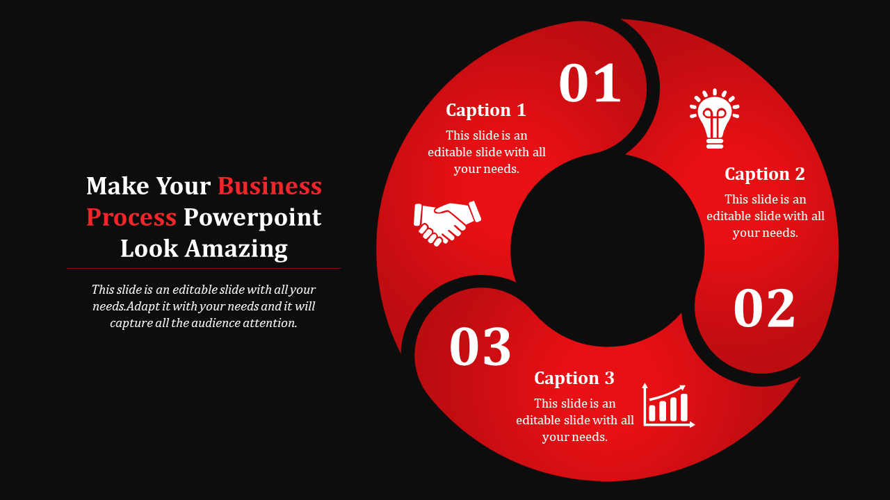 Business Process PowerPoint Templates With Dark Background