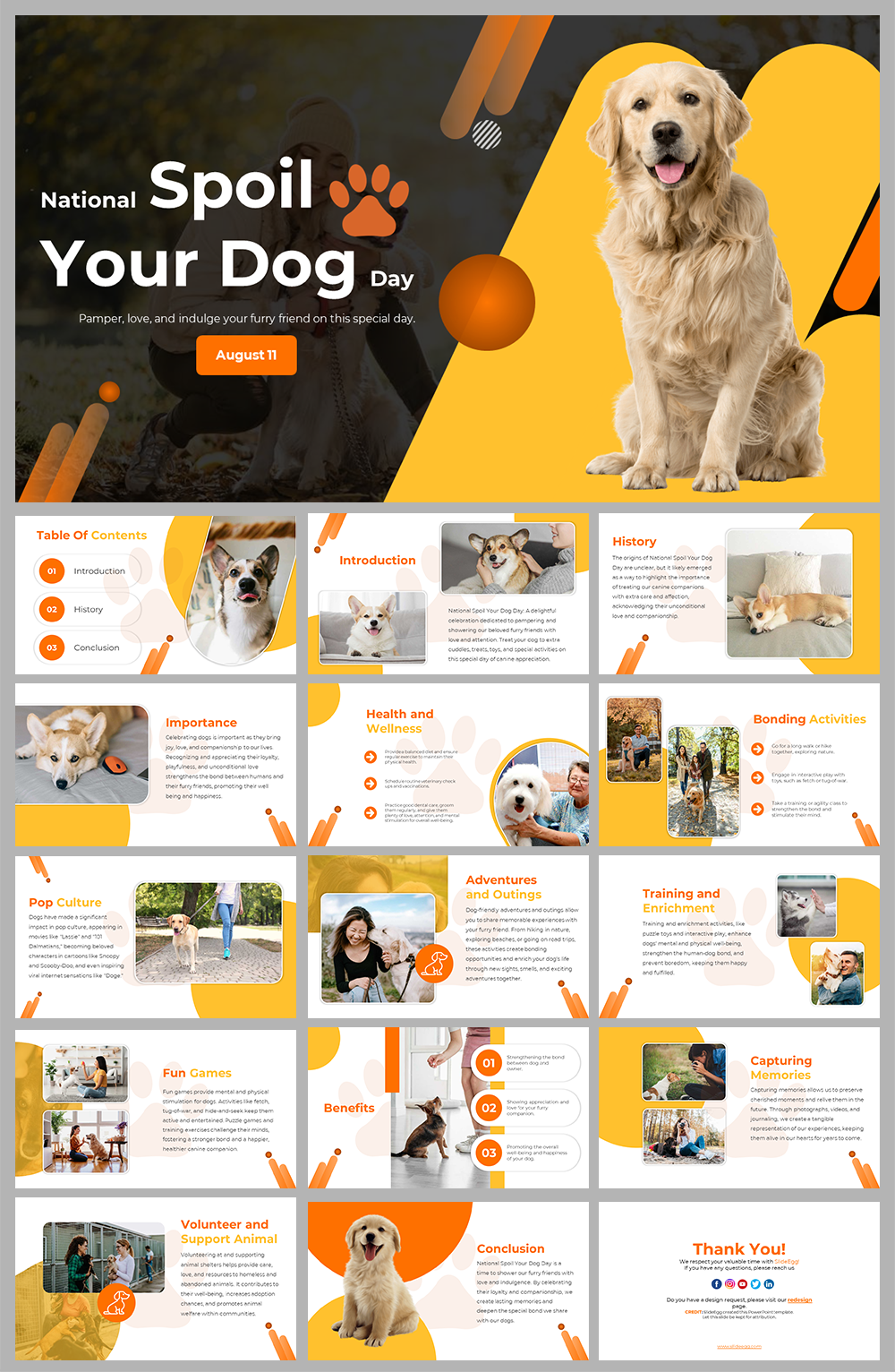 National Spoil Your Dog Day PPT And Google Slides Themes