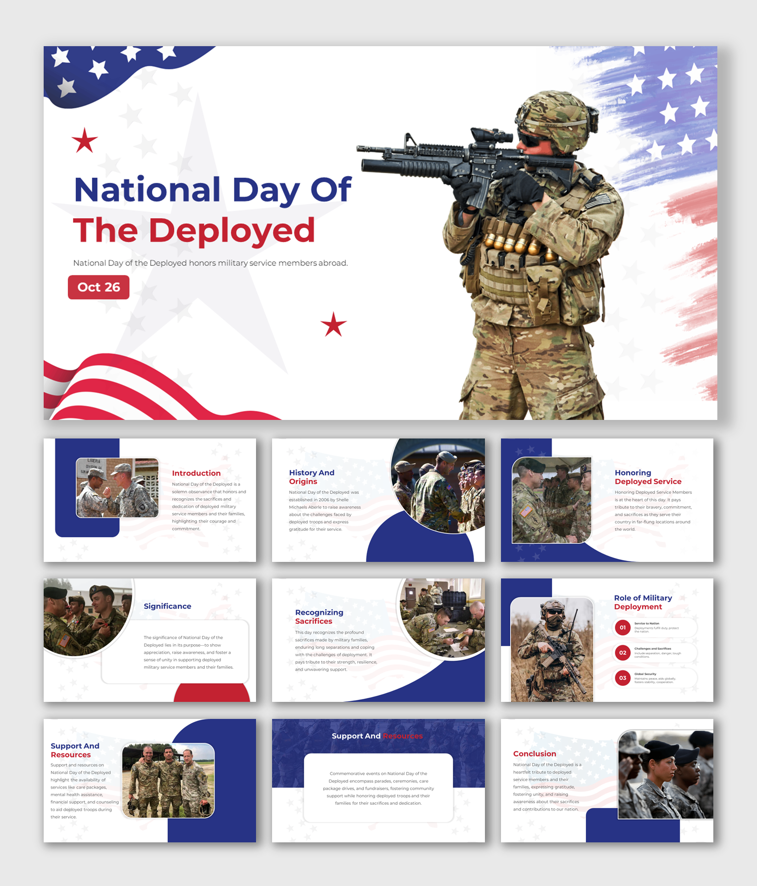 Get National Day Of The Deployed PPT And Google Slides