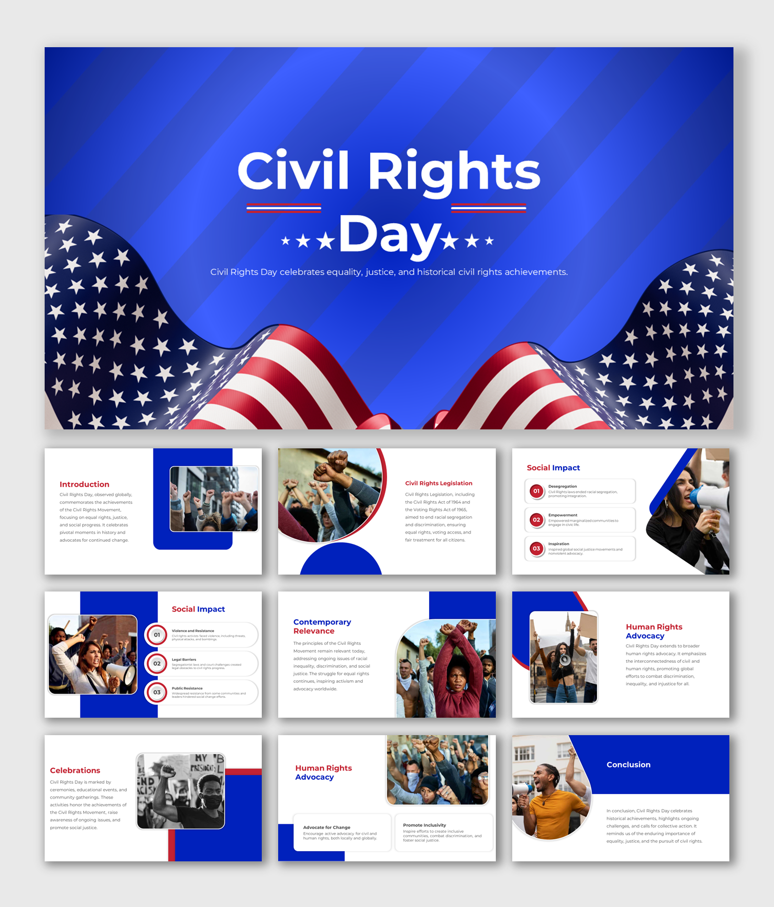 Civil Rights Day PPT Presentation And Google Slides Themes