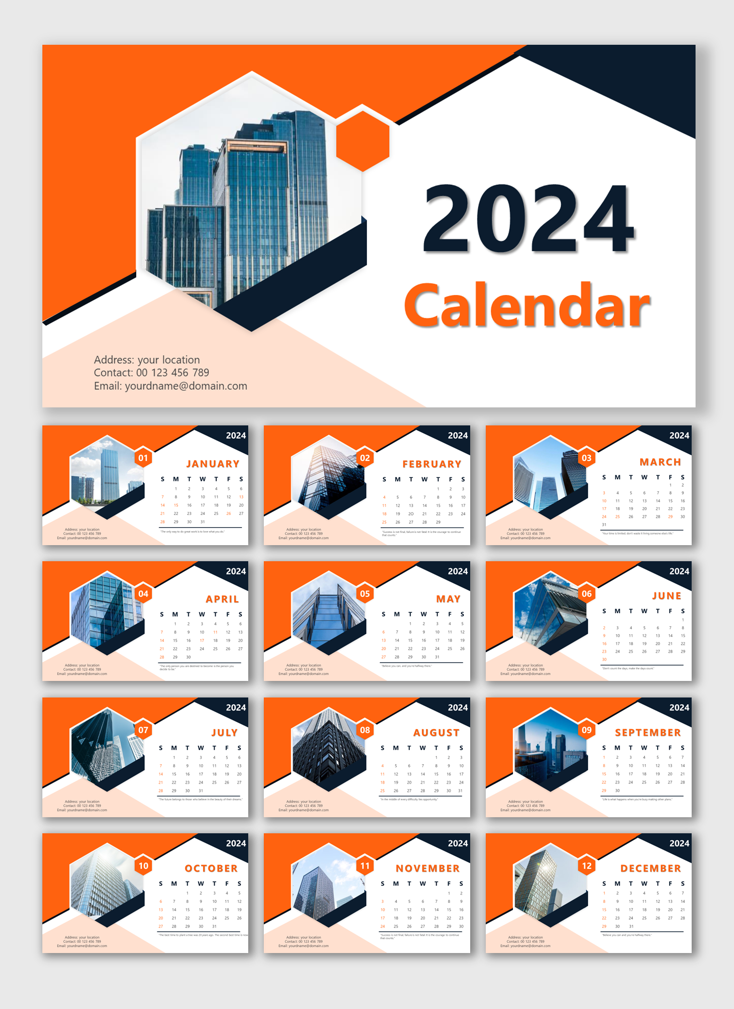 Unique Calendar PowerPoint And Google Slides Templates