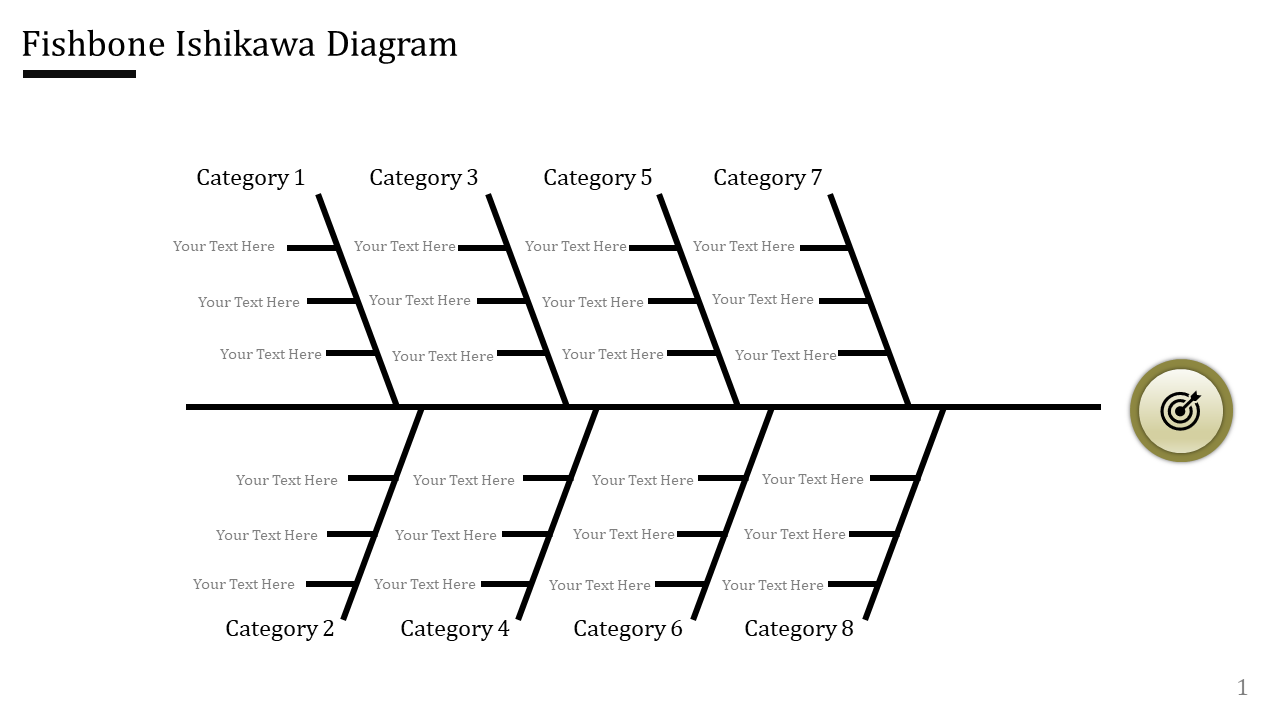 Editable Fishbone PowerPoint Template Presentation