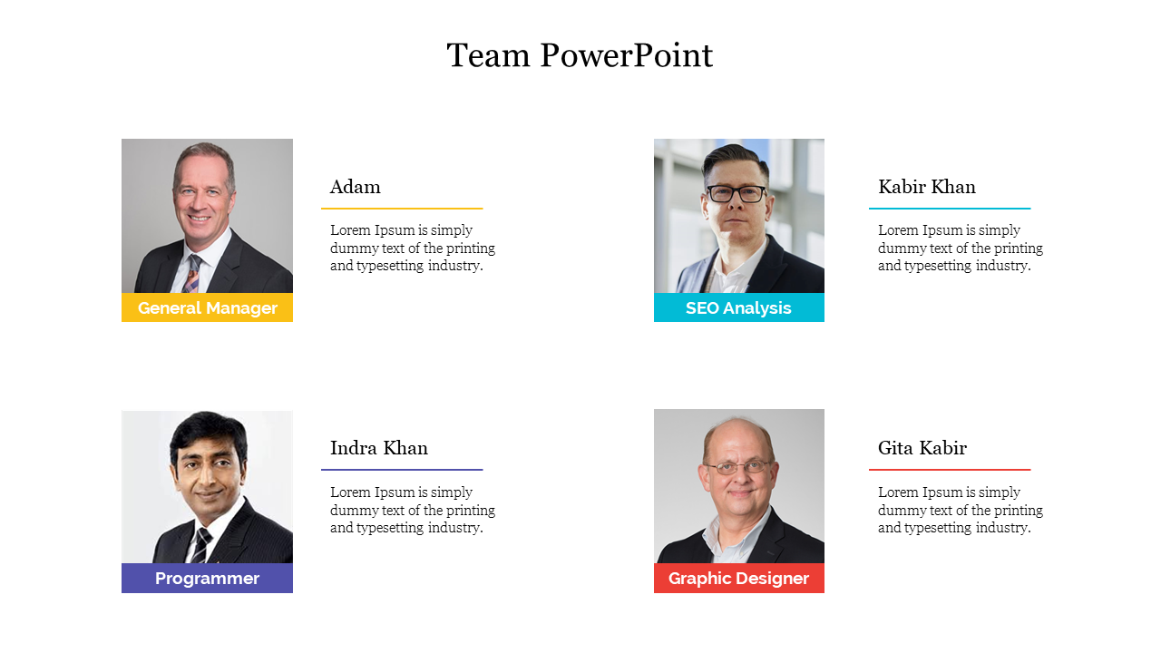 Get glitttering Team PowerPoint Slide Presentation