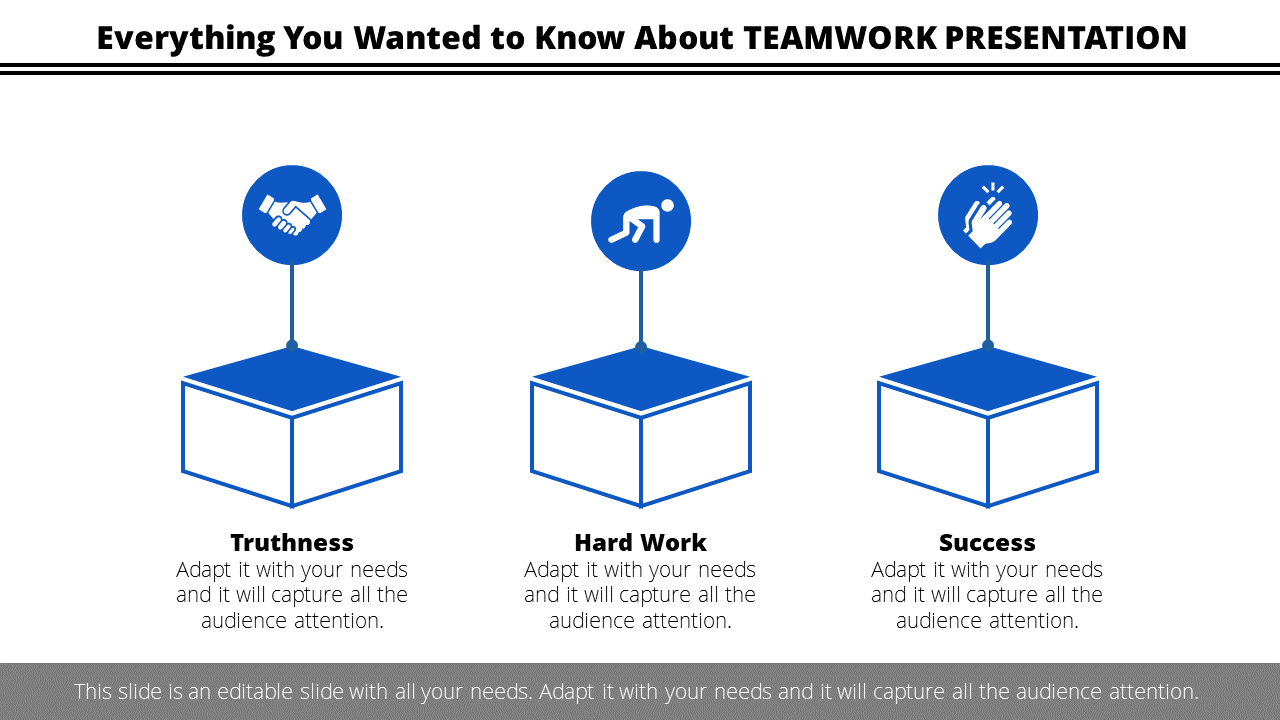 Incredible Teamwork Presentation Slide Template Design