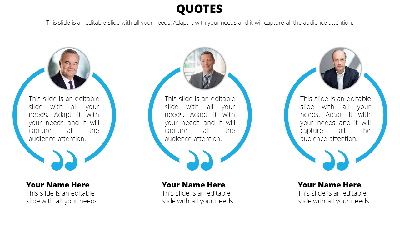 Inspirational PowerPoint template quotes For your creative presentations