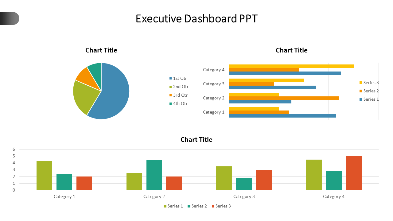 Infographic featuring pie graph, horizontal and vertical bar charts for visualizing data trends and comparisons.