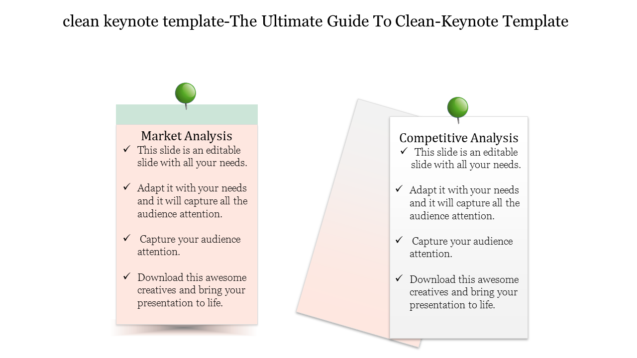 Download Clean Keynote Template Presentation Slides