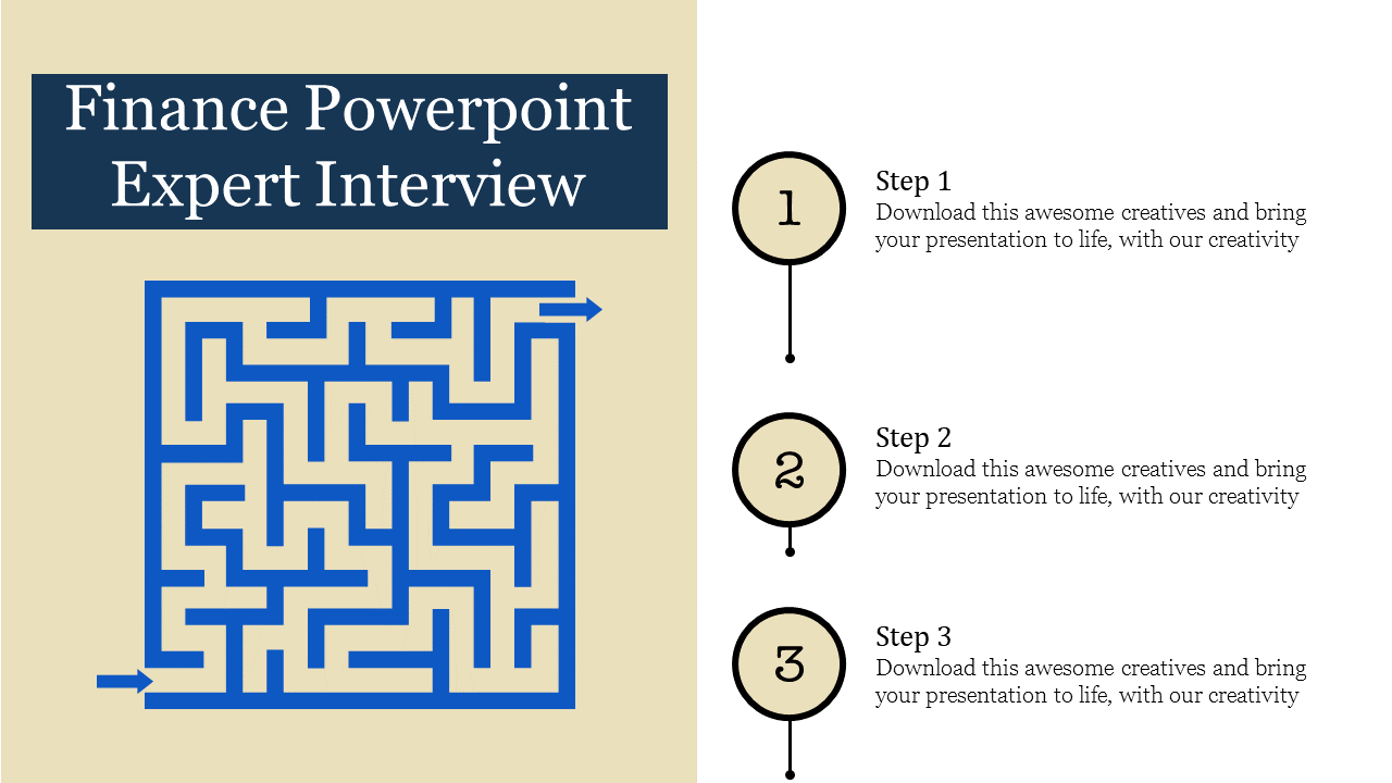 A Three Node Finance PowerPoint Presentation Template