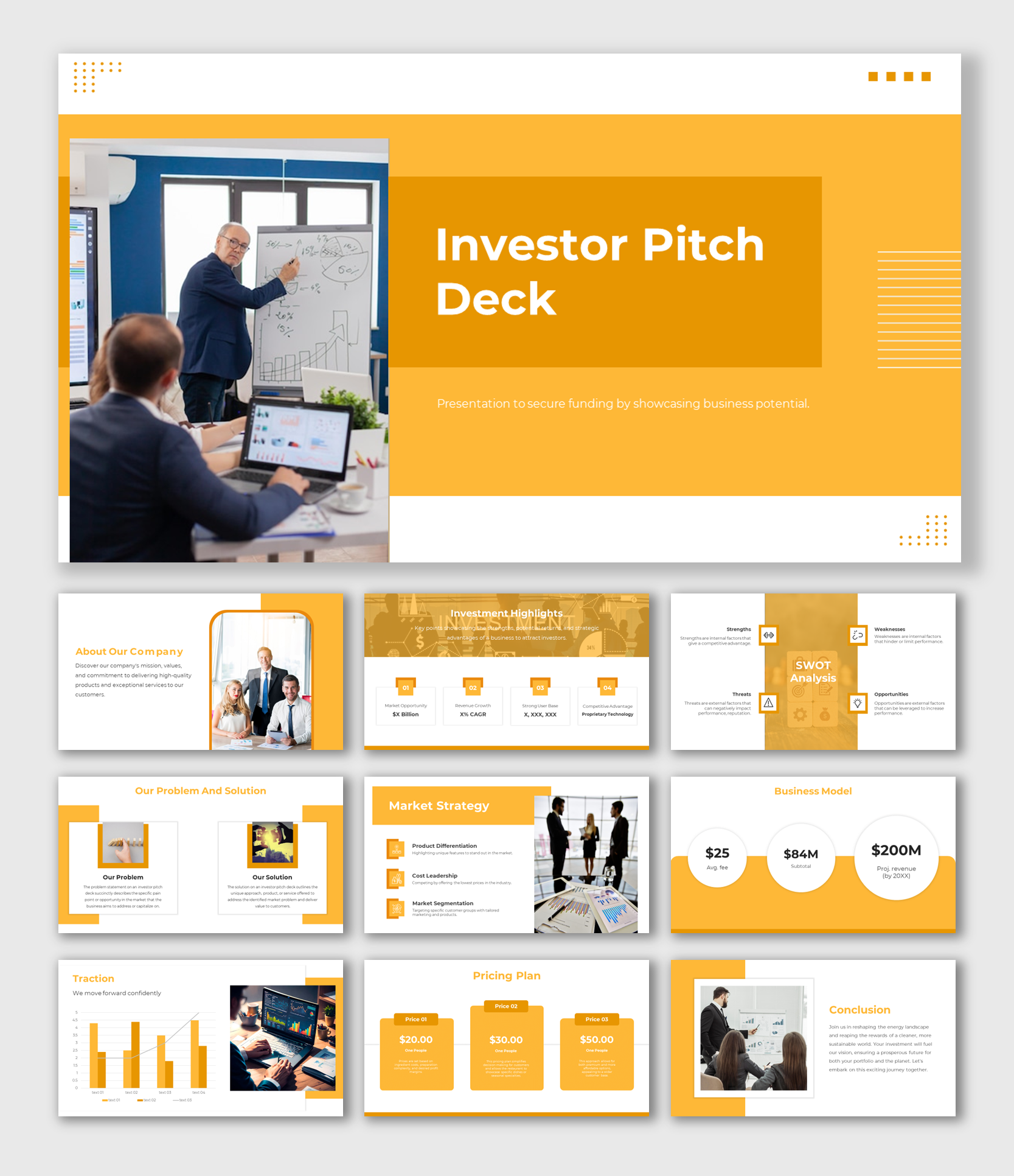 Get The Investor Pitch Deck PPT And Google Slides Themes