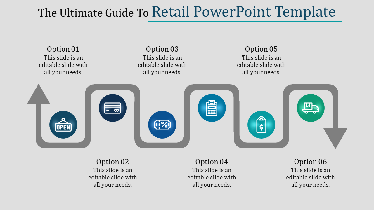 Retail PowerPoint Template for Store Operations and Analysis