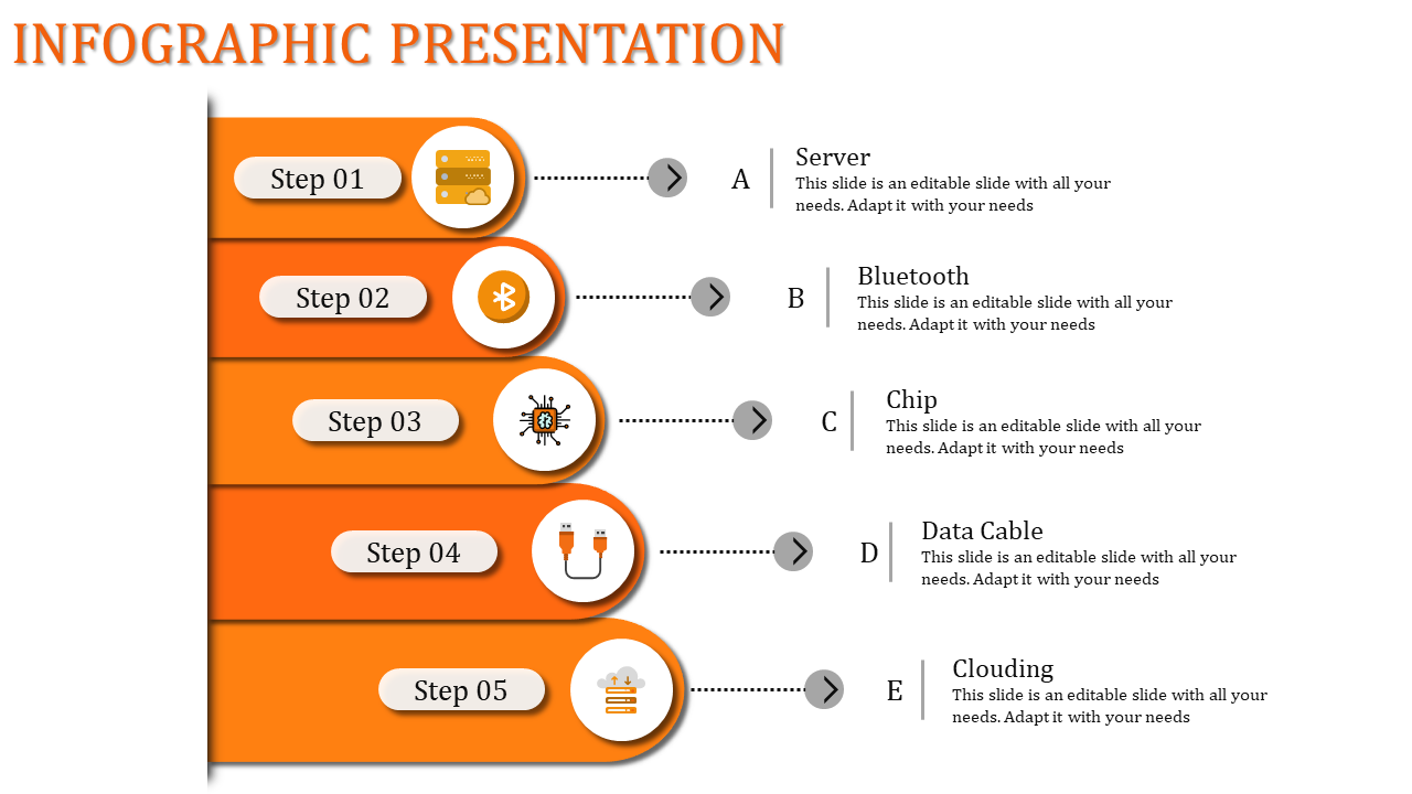 Innovative Infographic Presentation With Flag Design