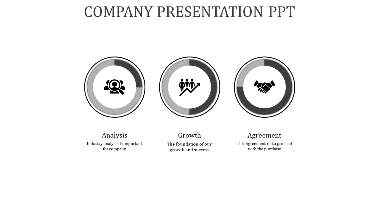 Attractive Company Presentation Template Slide Design