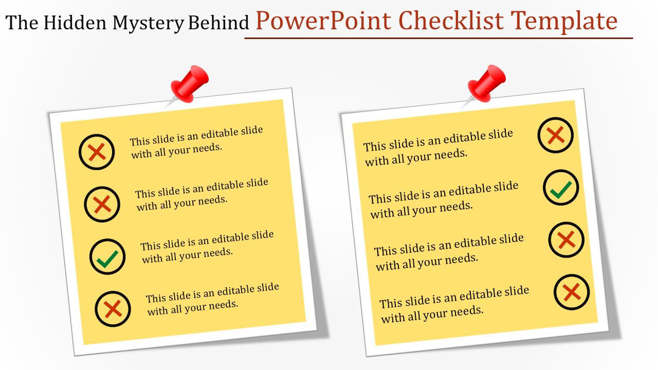 Get Checklist PowerPoint Template and Google slides Theme