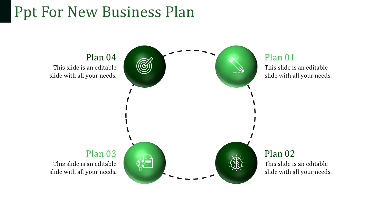 Efficient PPT Template for New Business Plan Planning