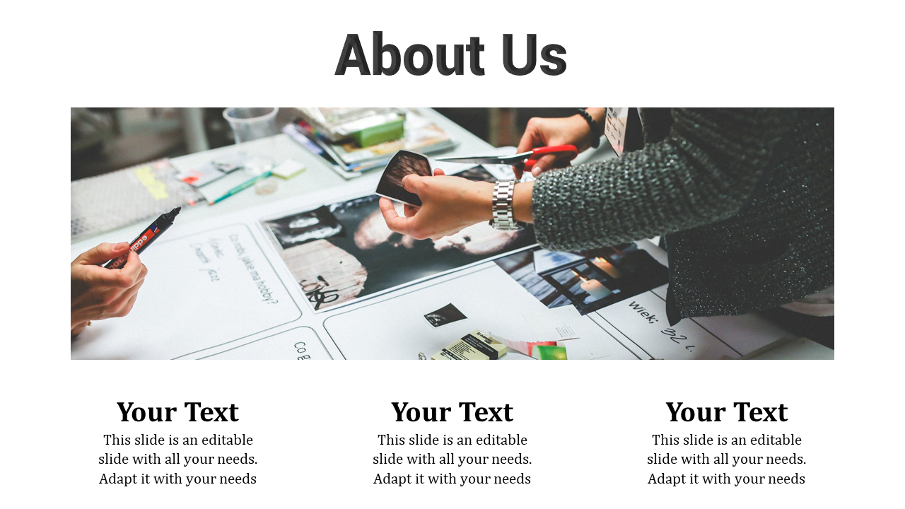 Best About Us PowerPoint Template for Company Introductions