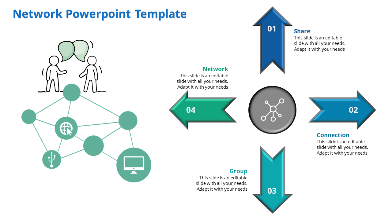 Awesome Network PowerPoint Template Presentation Design