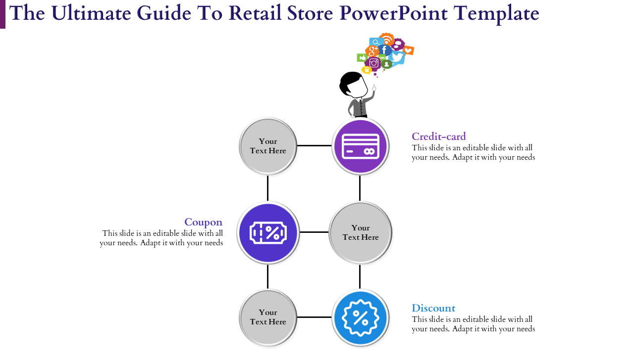 Get radiant and rakish Retail Store PowerPoint Template