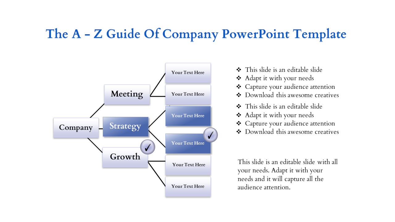 Creative Company PowerPoint Template - Hierarchy view	