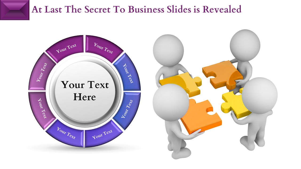 Puzzle Model Business Slides PowerPoint Template