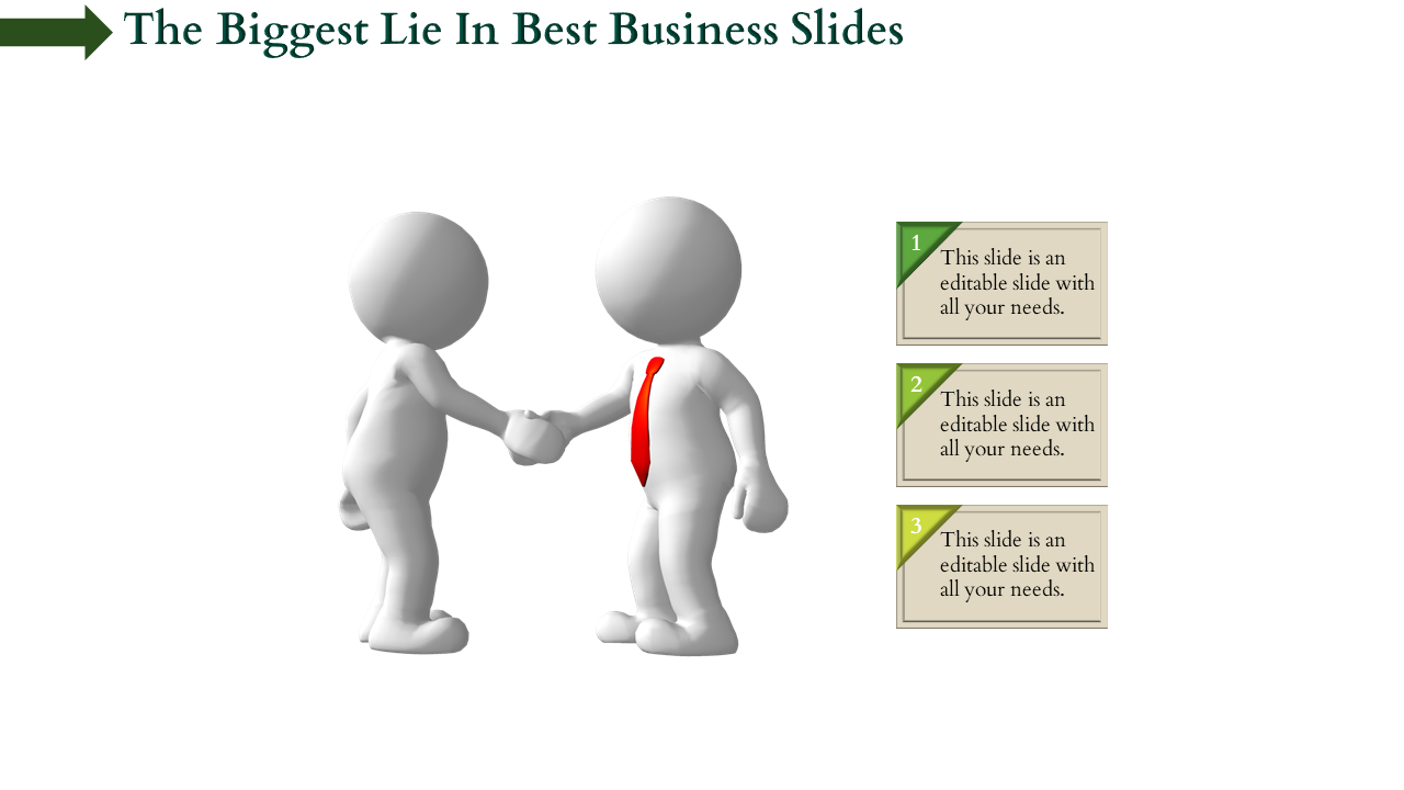 Best Business Slides Template With Three Node