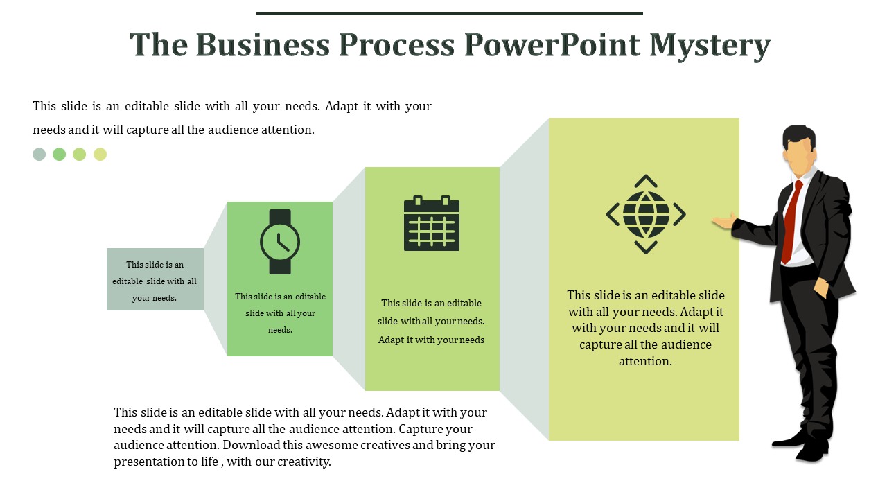 Business Process PowerPoint- Business Stairs