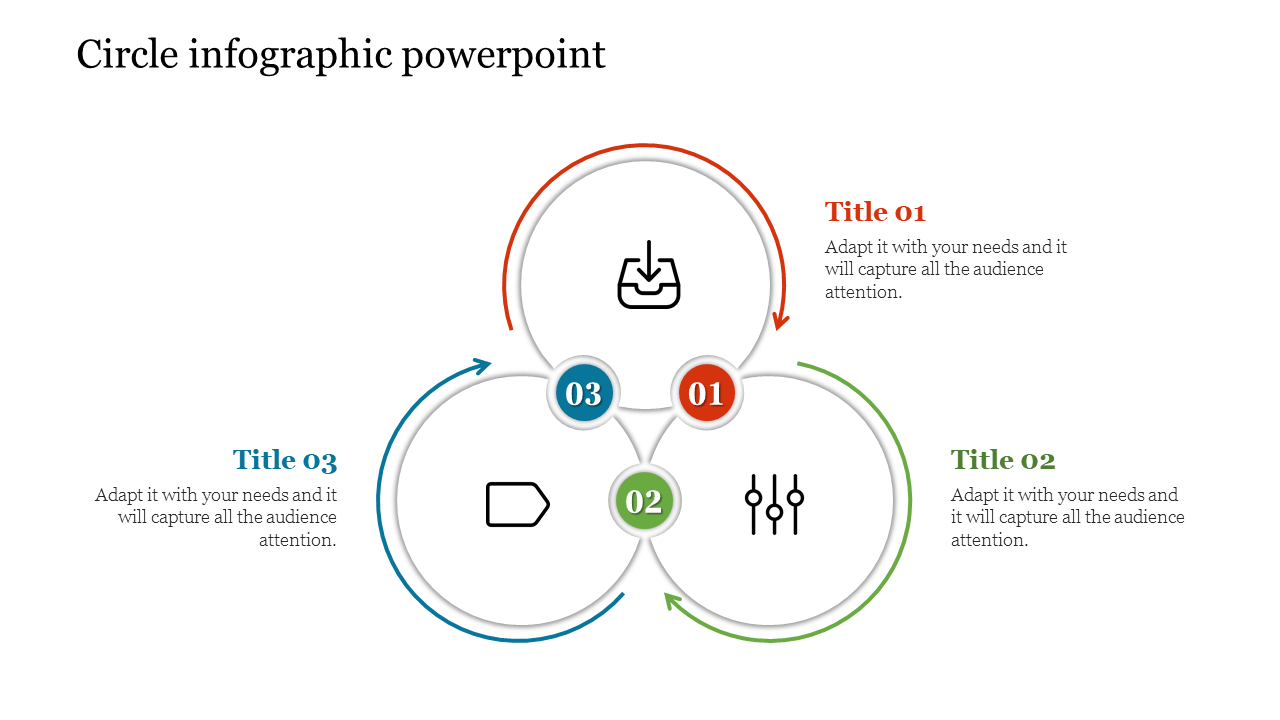 Creative Circle Timecard PowerPoint Template With Venn Diagram