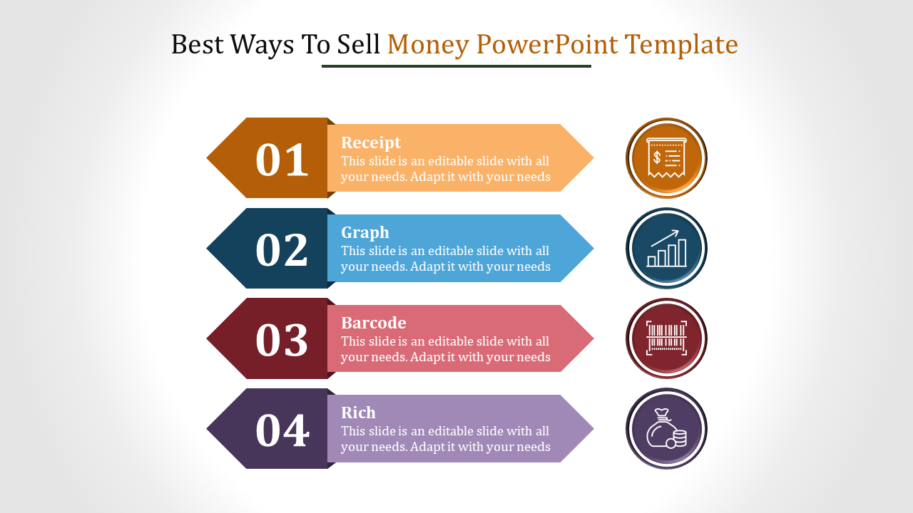 Engaging Money PowerPoint Template for Finance Topics