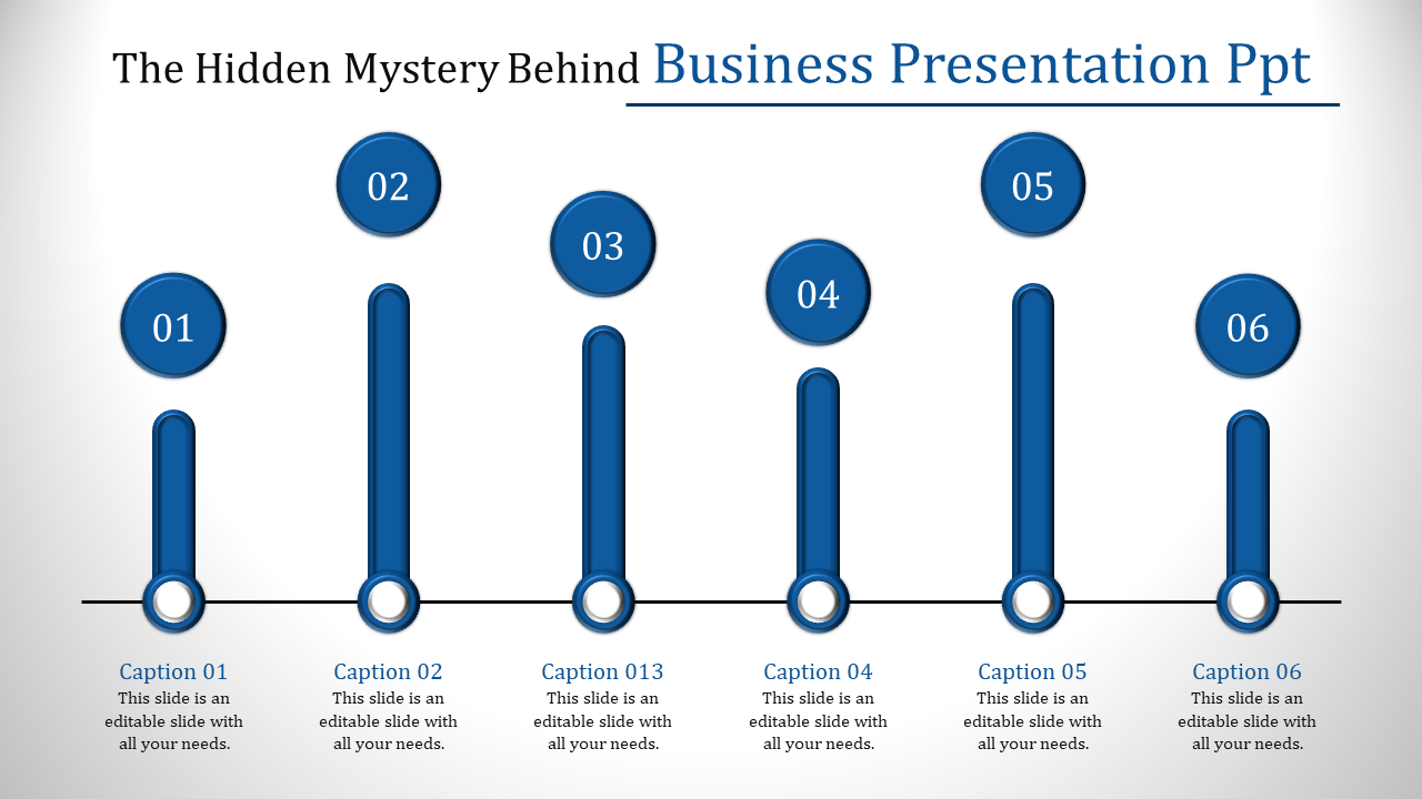 Six Noded Business Presentation PPT for Professional Impact