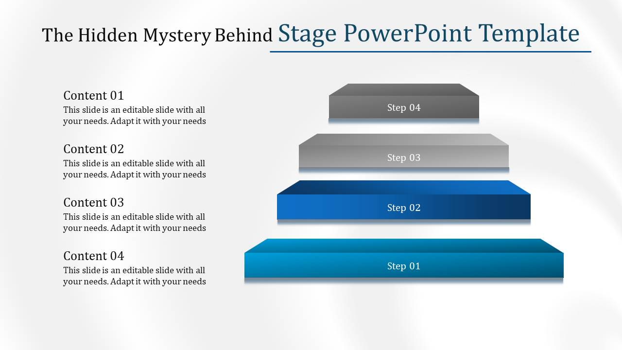 Stage PowerPoint Template for Project Presentations