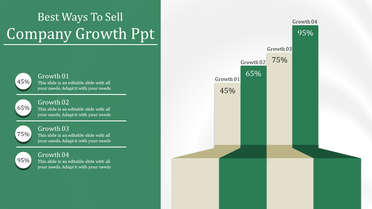 Best Company Growth PowerPoint Template And Google Slides