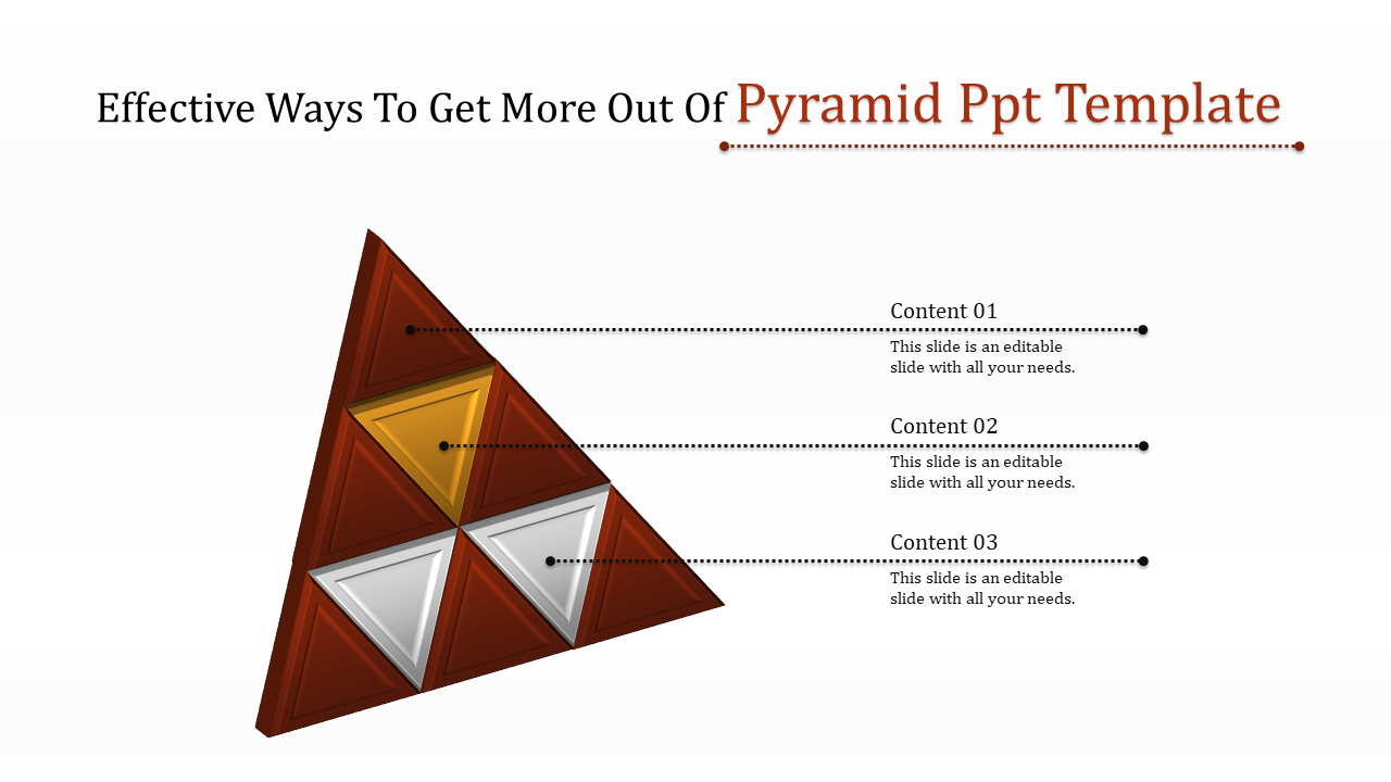 Pyramid PPT Template for Visualizing Business Hierarchies