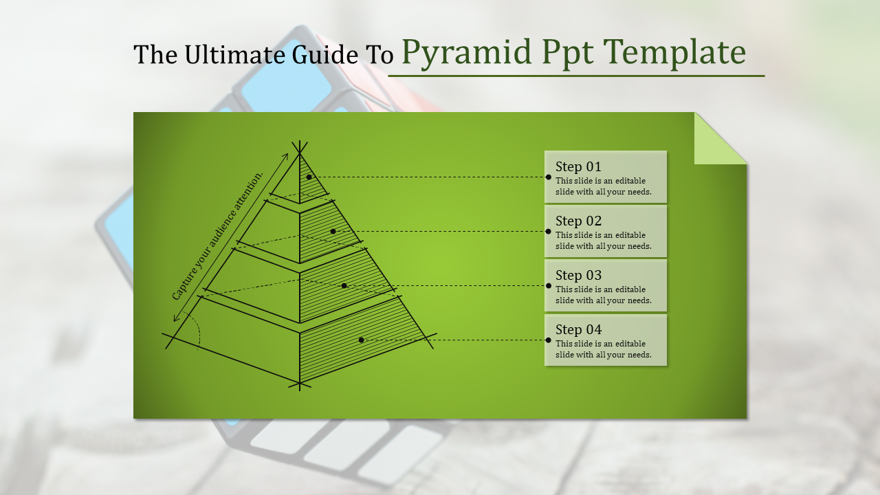 Detailed Pyramid PPT Template for Hierarchical Presentations