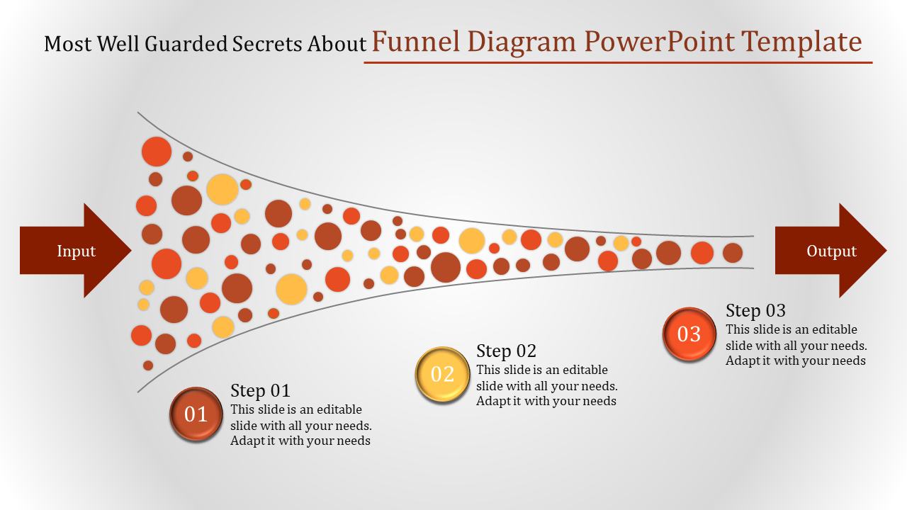 Funnel Diagram PowerPoint Template for Sales and Marketing