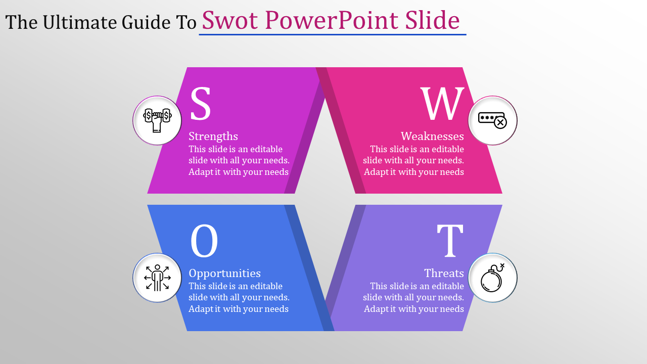 Buy Attractive SWOT PowerPoint Presentation Template Slide 