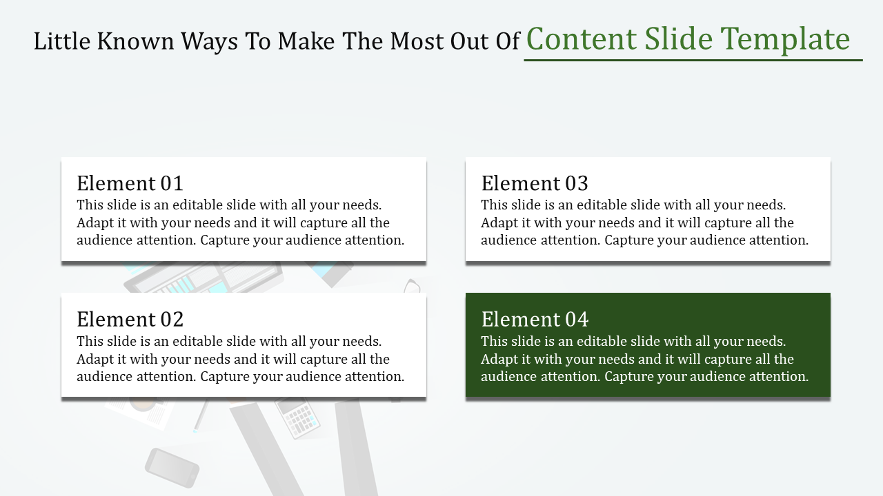 Content PPT Slide Template for Engaging Presentations